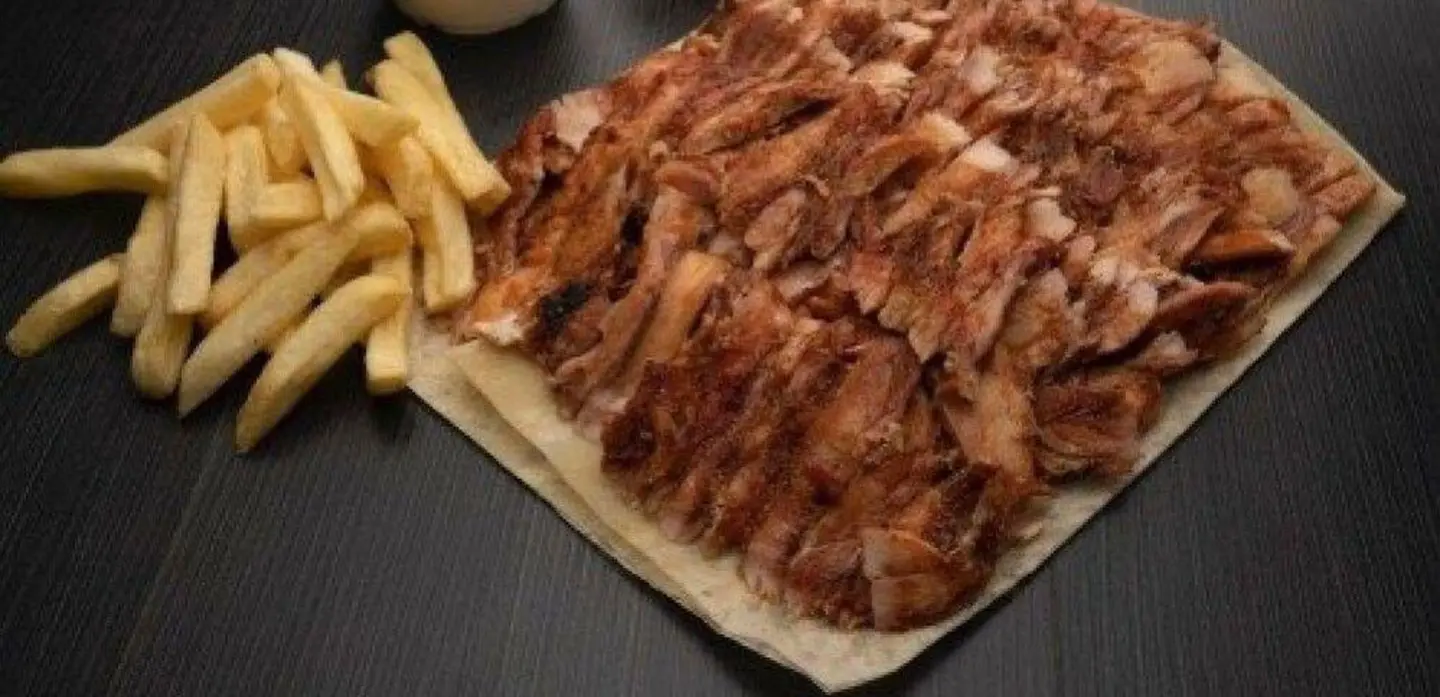 صحن شاورما شرائح صغير