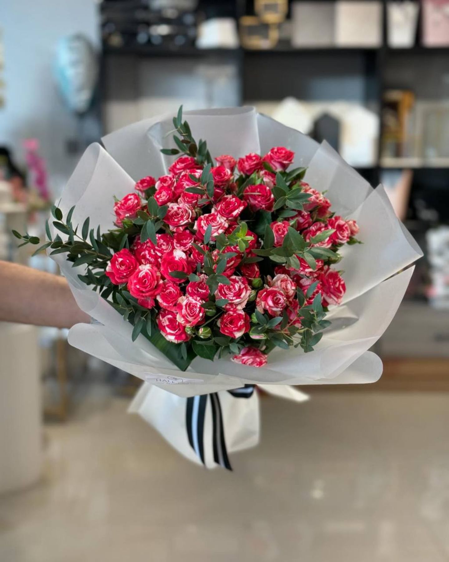 باقة بيبي روز دبل كلر أحمر