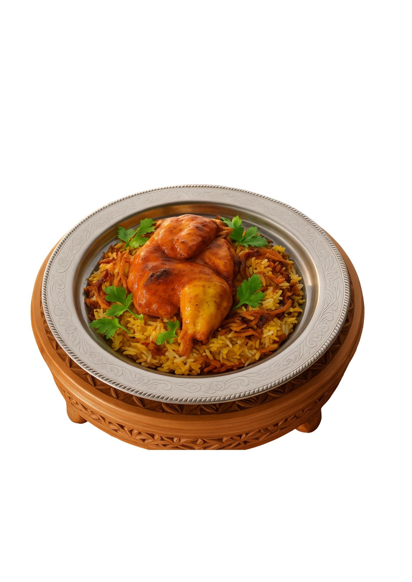 Half Mandi Chicken With Mandi Rice