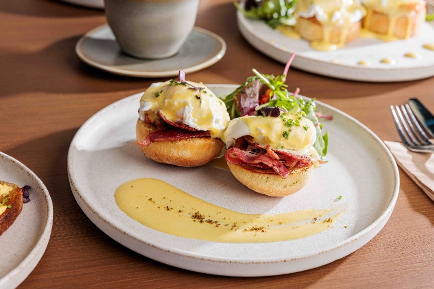 Benedict Eggs With Bacon