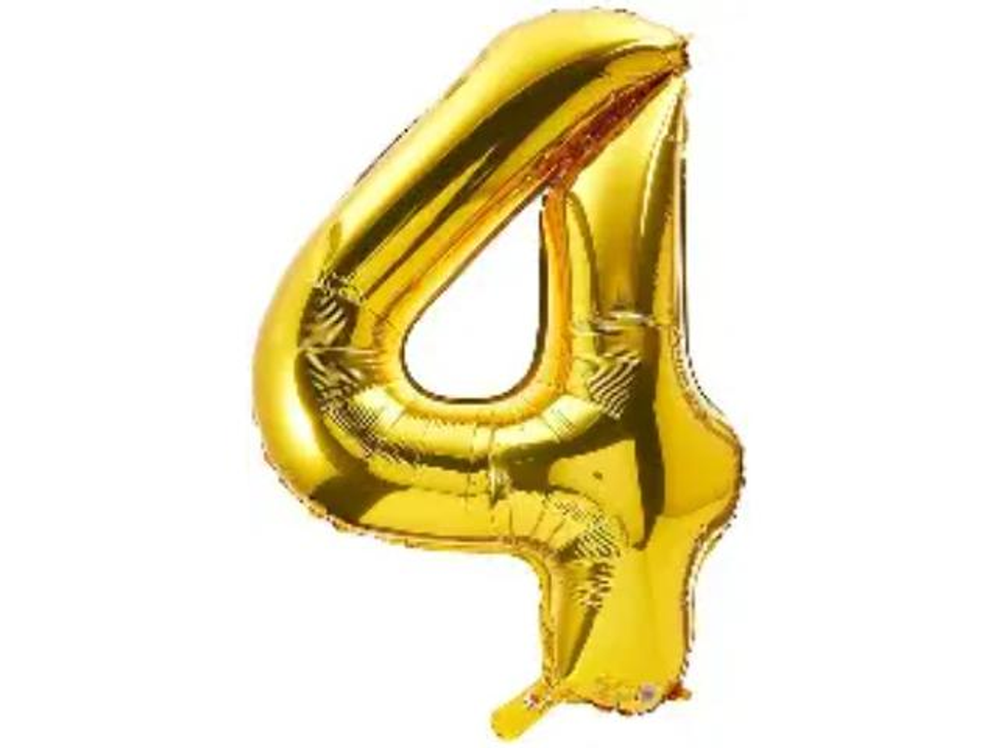 Gold Numbers Balloons 4