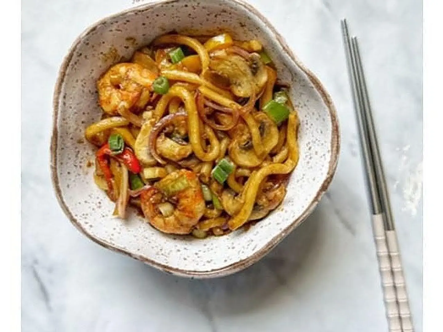 نودلز ياباني بالروبيان