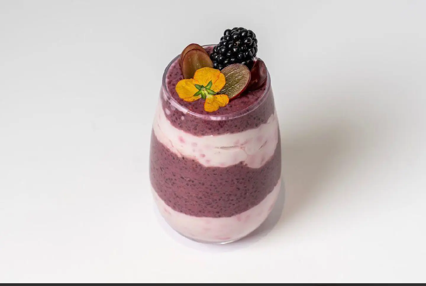 Chia Parfait With Blueberries And Red Greek Yogurt
