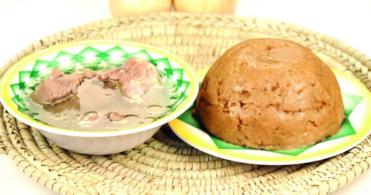 عصيد مع مرق
