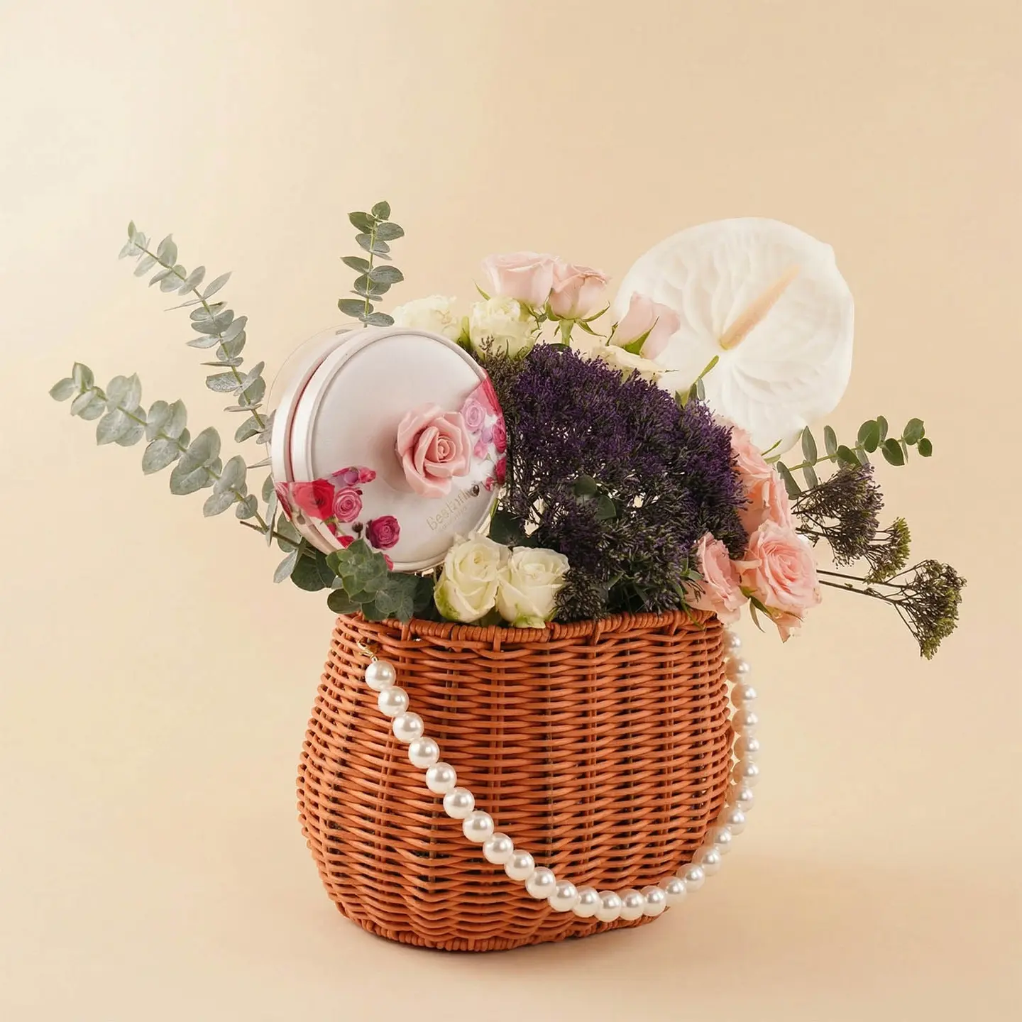 Boustany Rose Flower And Chocolate Bag