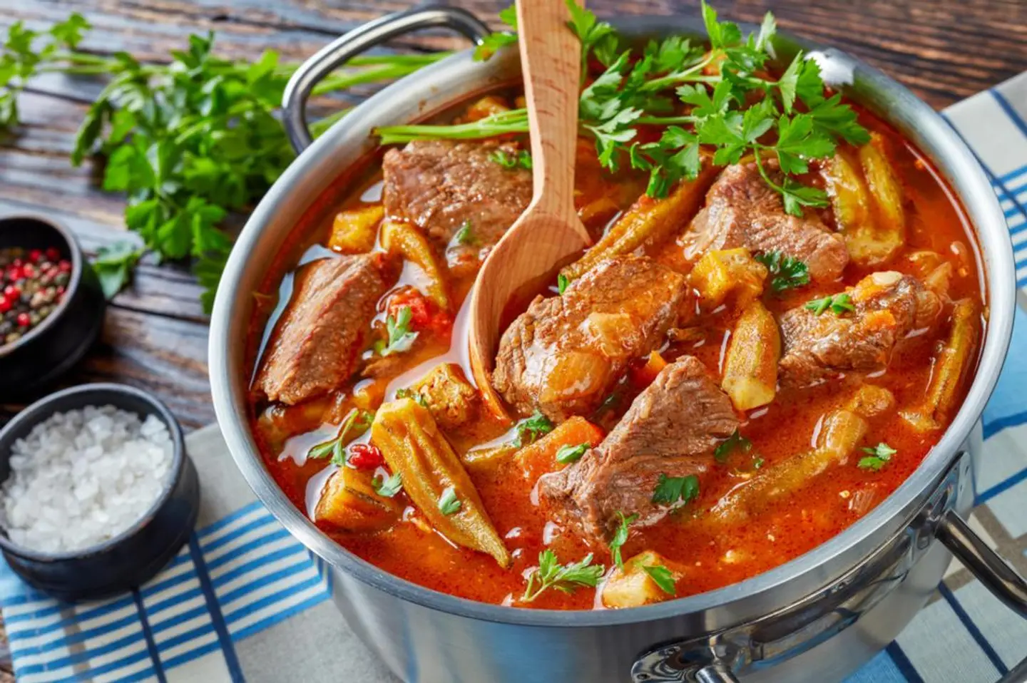 Okra With Beef