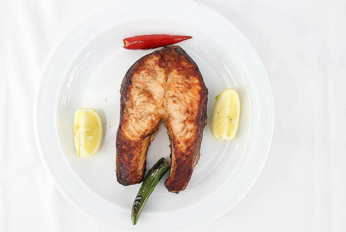 السالمون المشوي