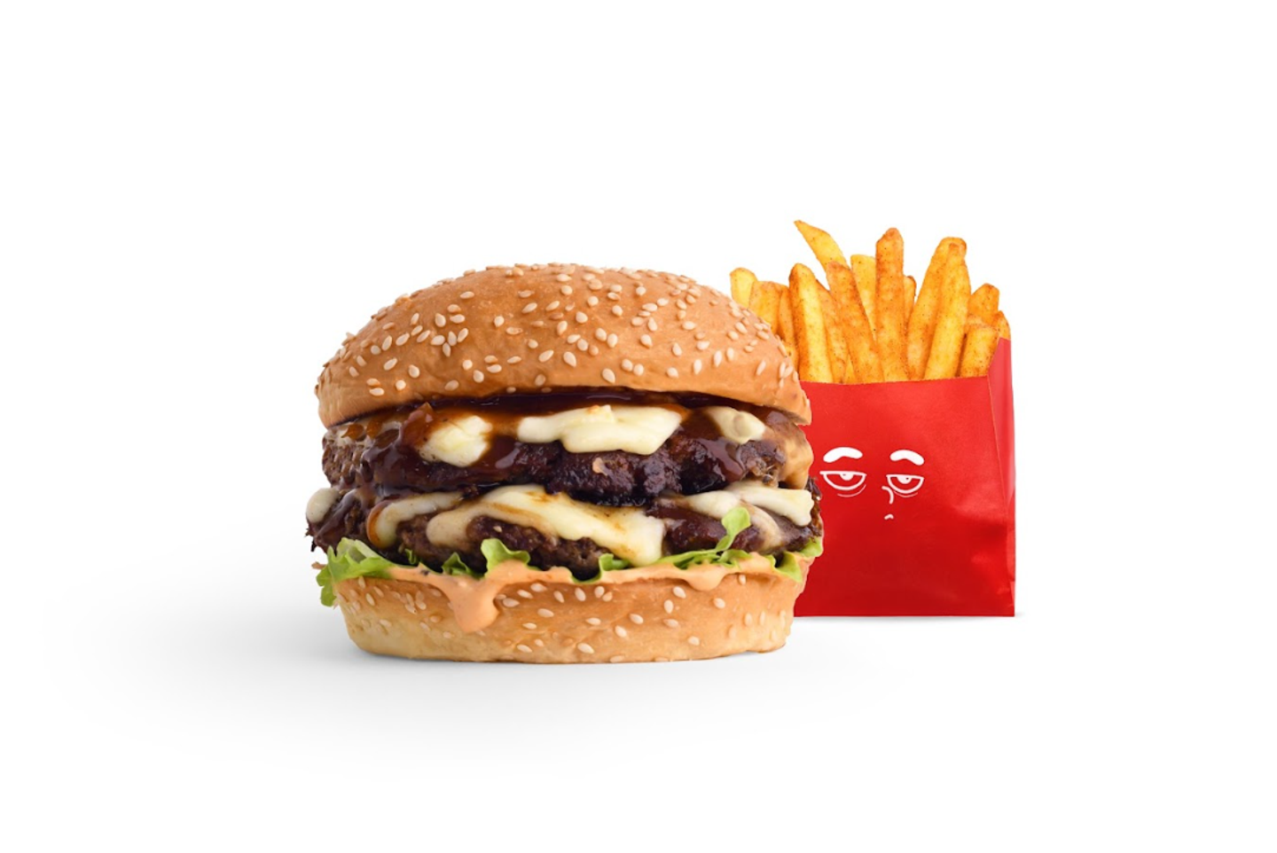 J Burger With Fries