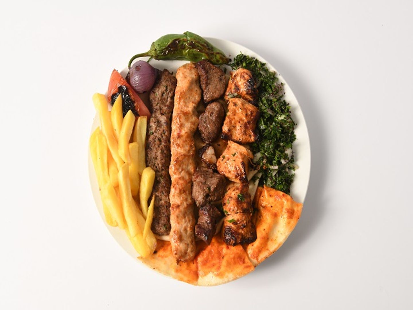 صحن مشاوي مشكل