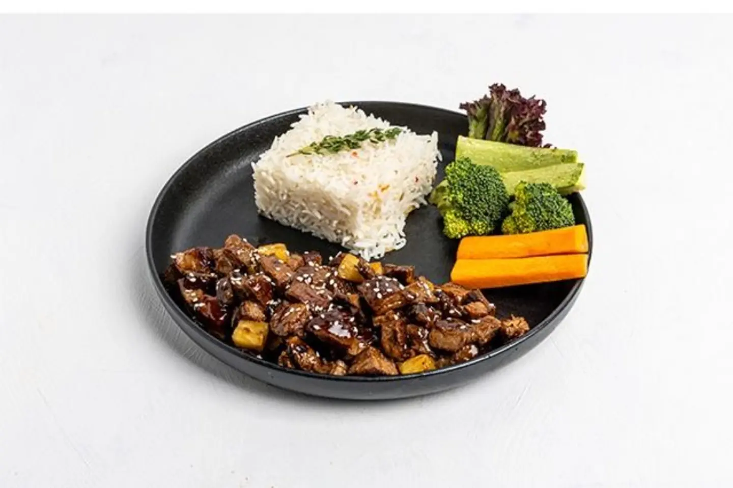 Teriyaki Beef With White Rice