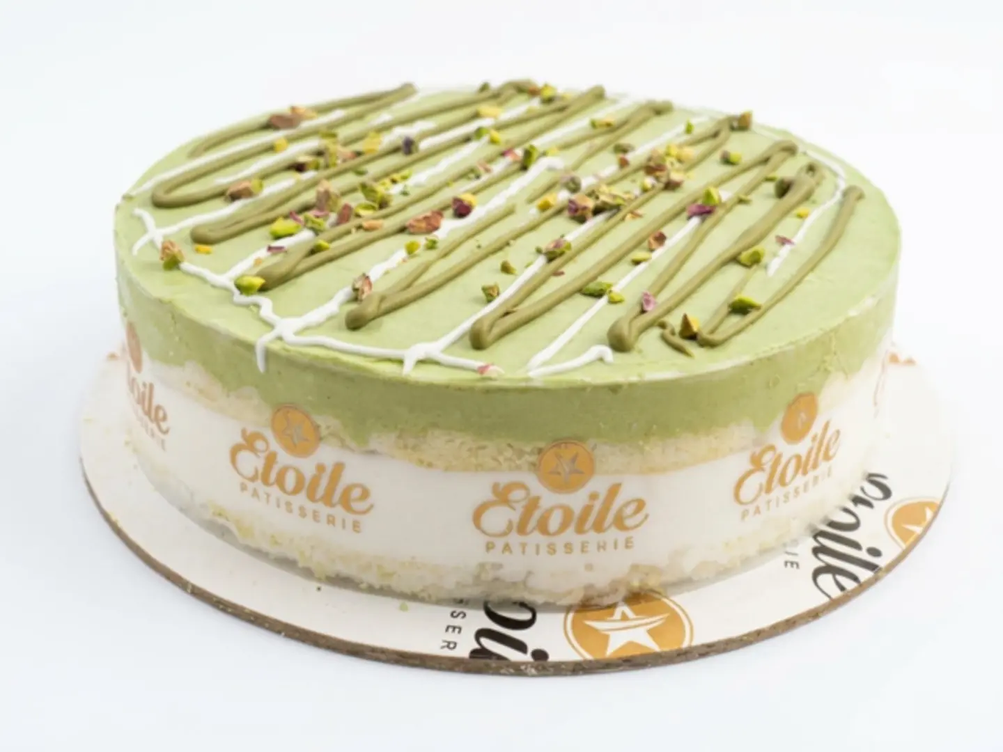 Vanilla & Pistachio Ice Cream Cake