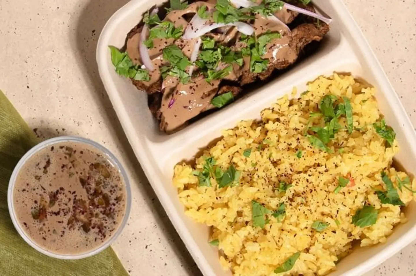 طبق شاورما لحم البقر