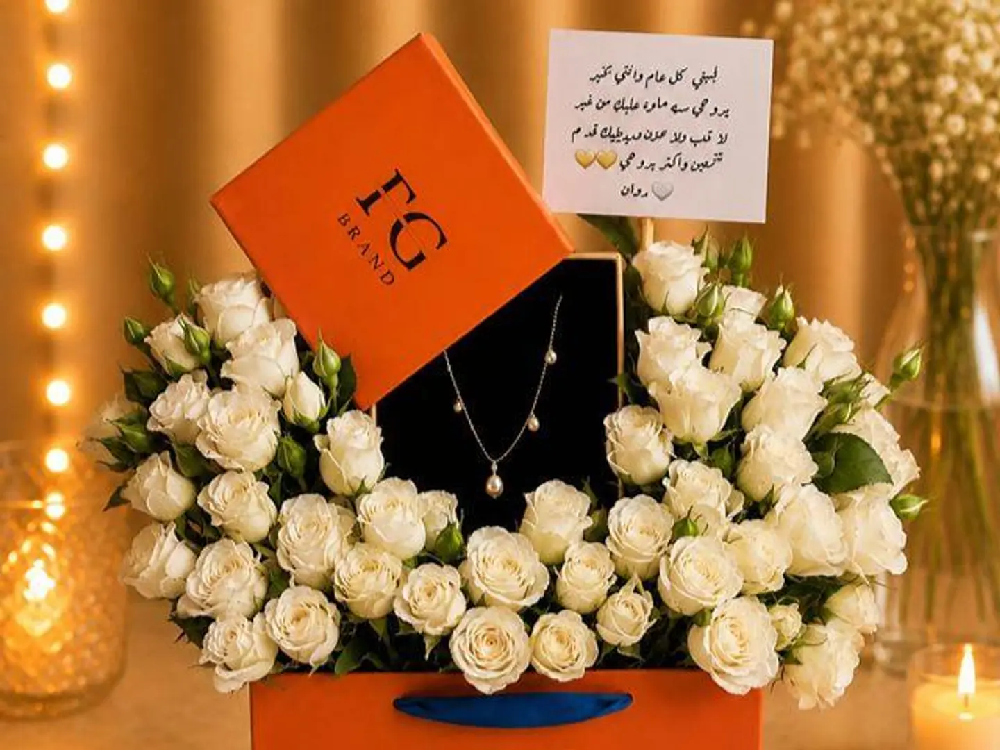 Necklace With A Changeable Flower 7