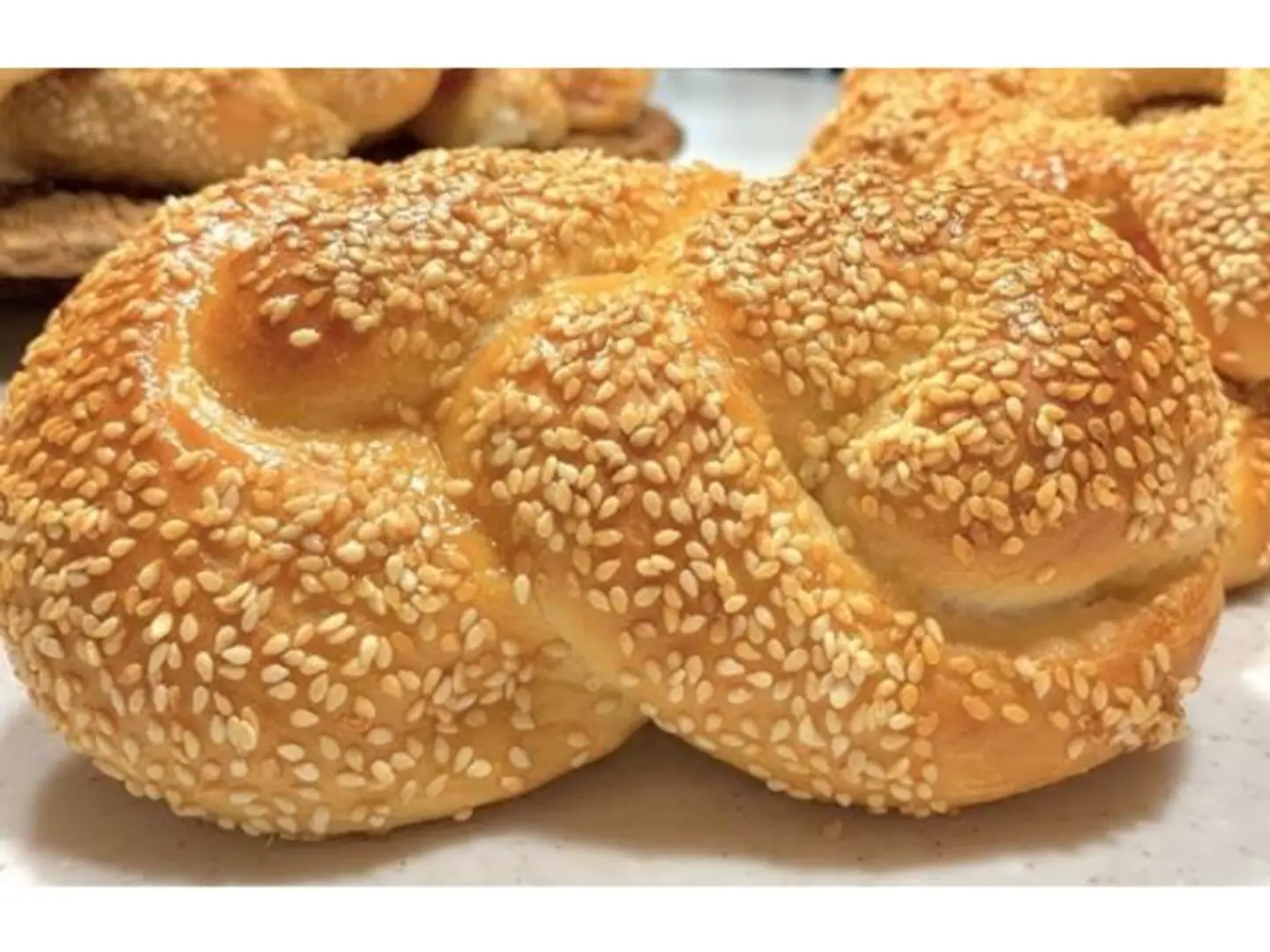 فطيرة بزيت السمسم