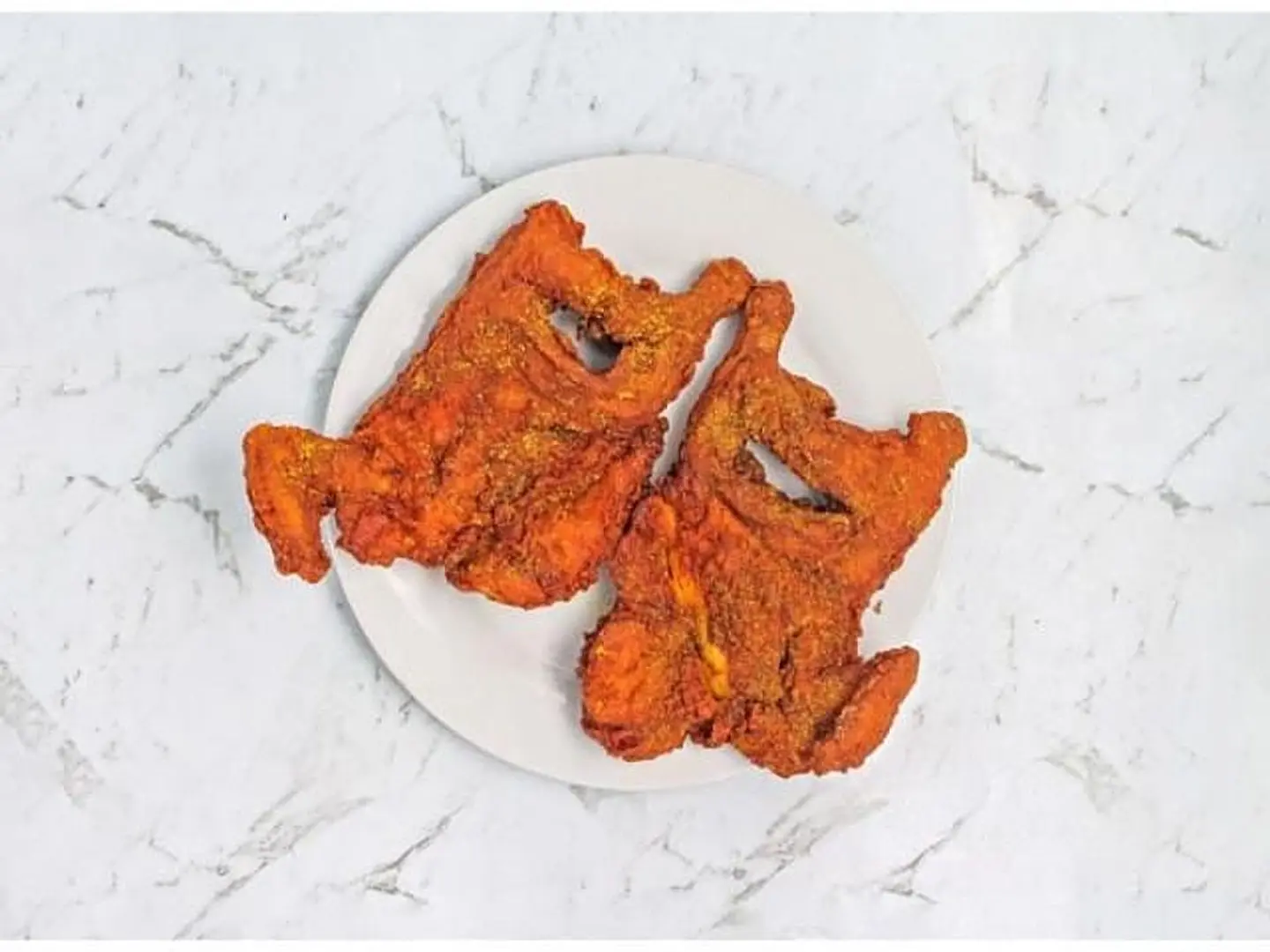 نصف دجاجة مقلي ساده