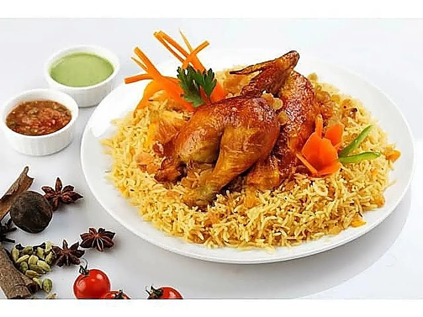 Quarter A Grilled Chicken With Rice