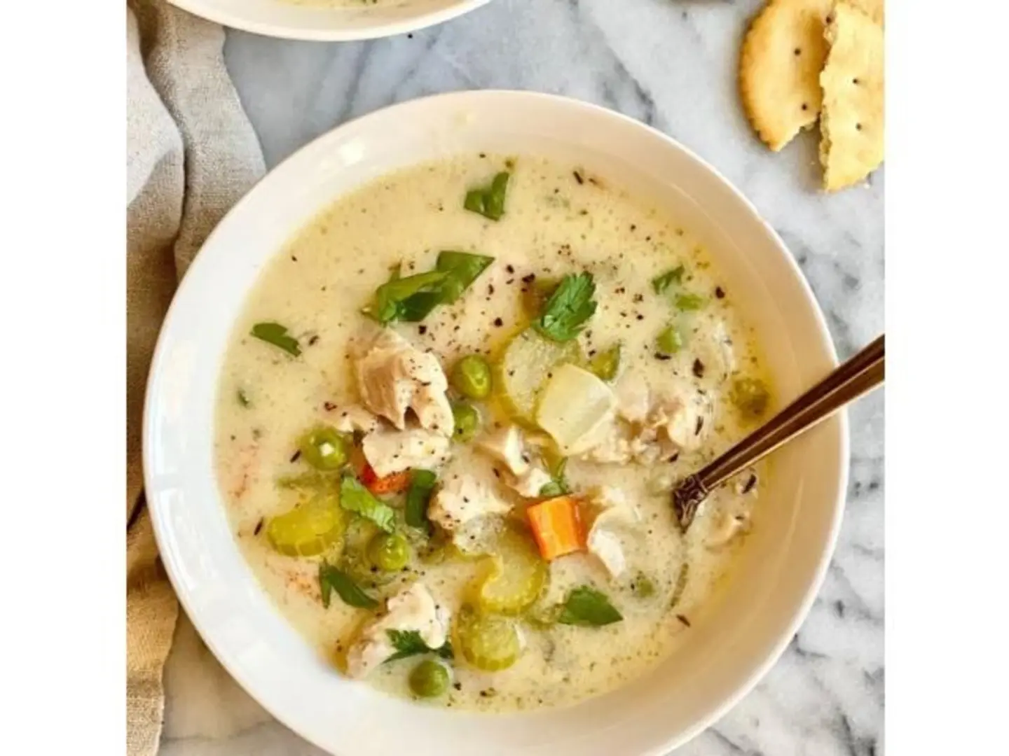 شوربة كريمة الدجاج