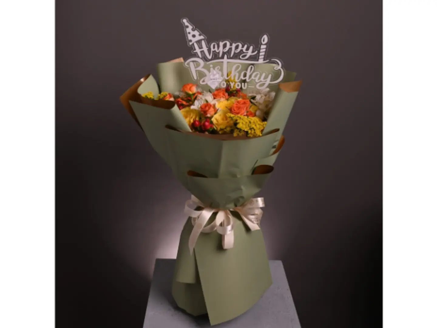 باقة ورد ميلاد السعد