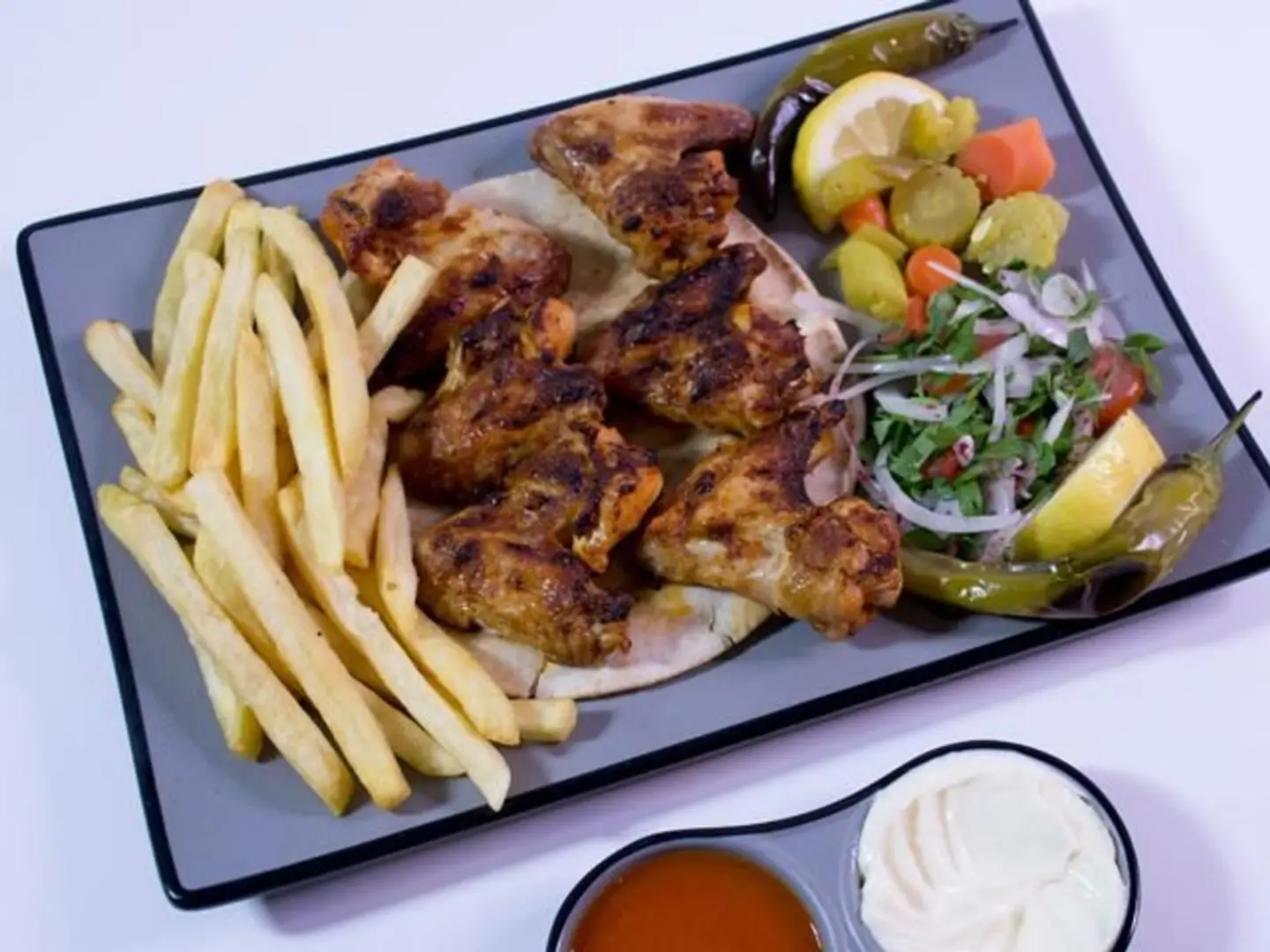Half Grilled Wings