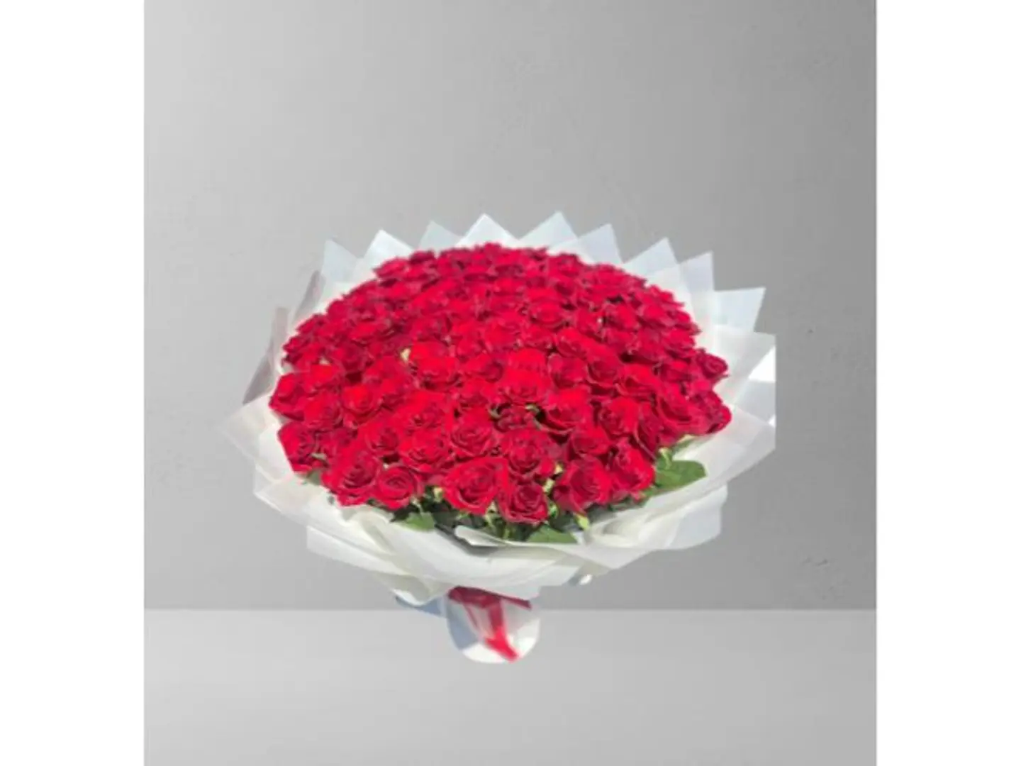 Large Red Triangular Bouquet