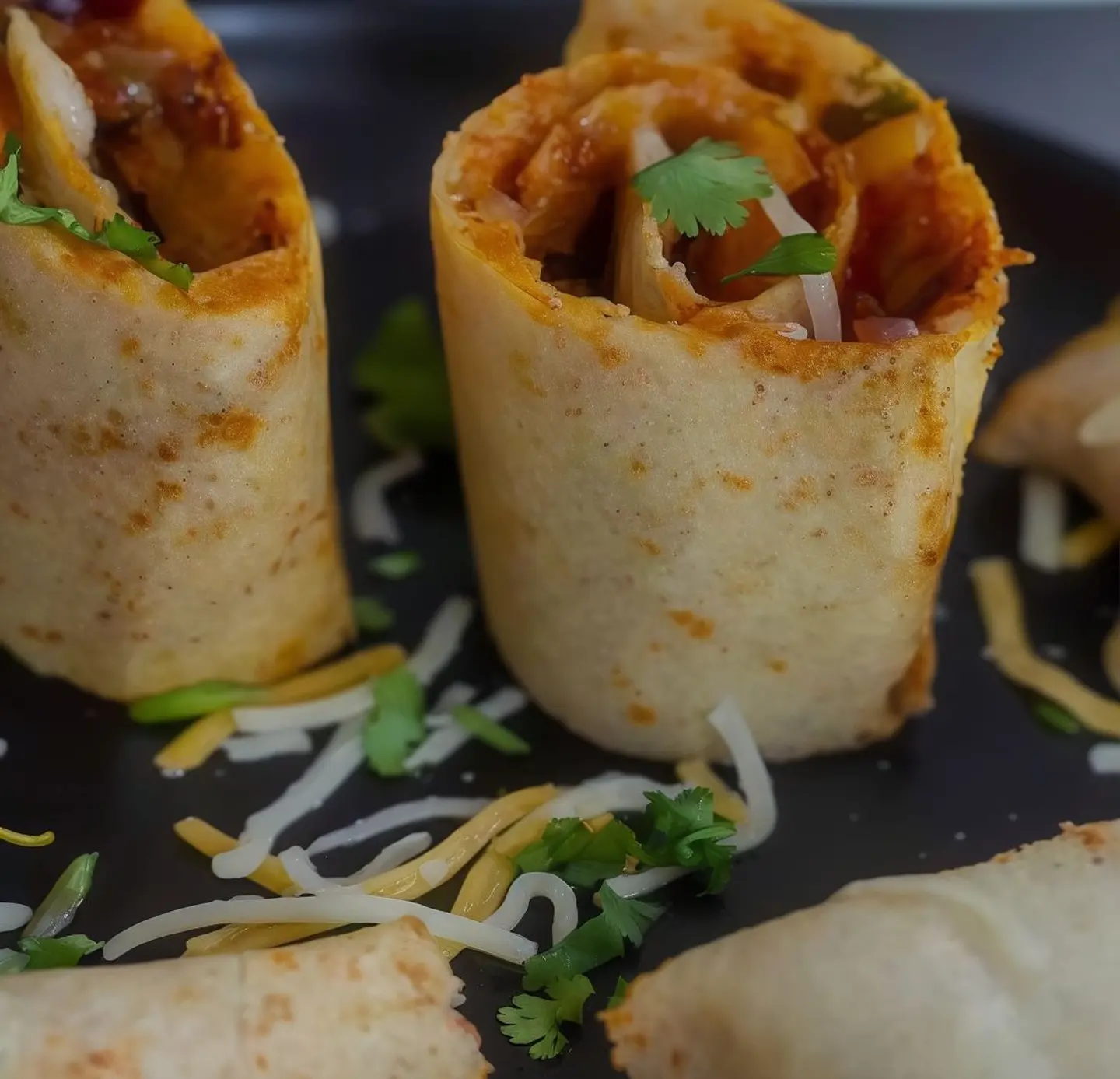 Baby Corn Spring Roll Dosa