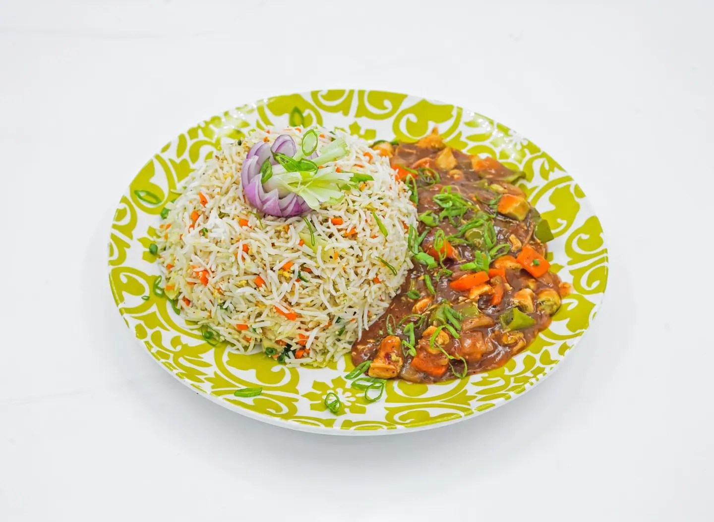Chicken Manchurian With Fried Rice