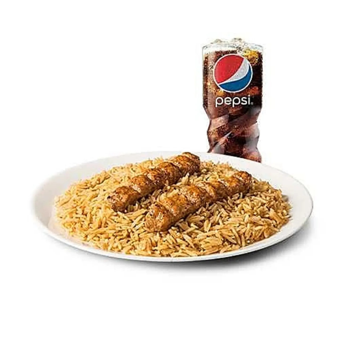 Kabab Rice With Pepsi