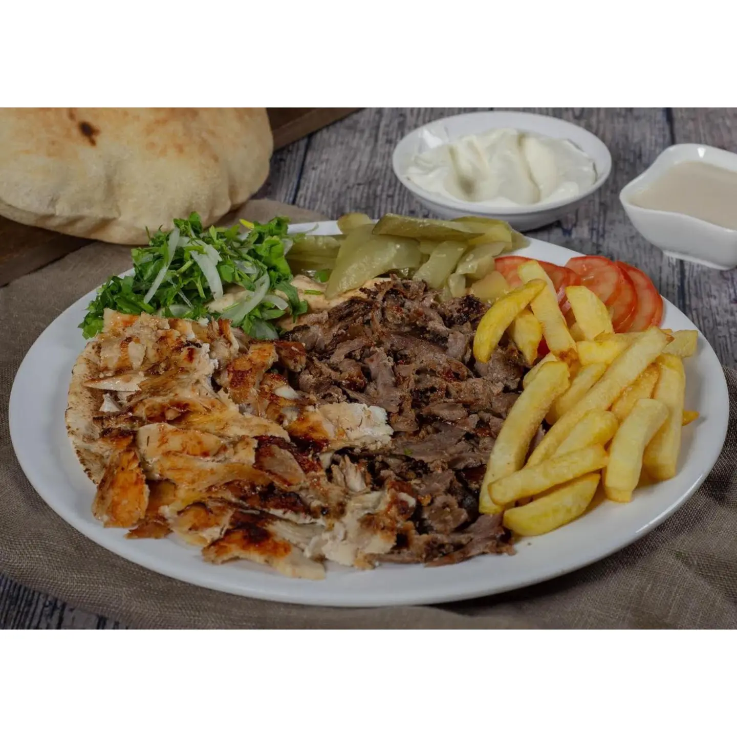 شاورما مشكل صحن