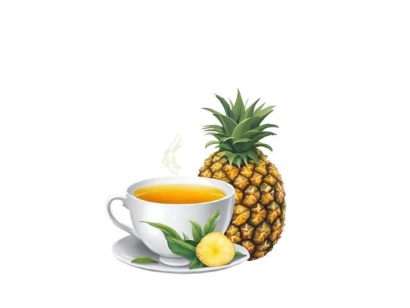 مشروب اناناس حار بالزنجبيل