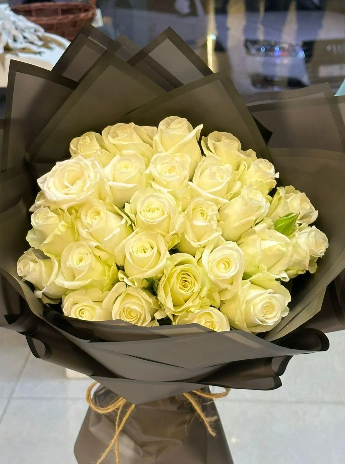 باقه ورد ابيض