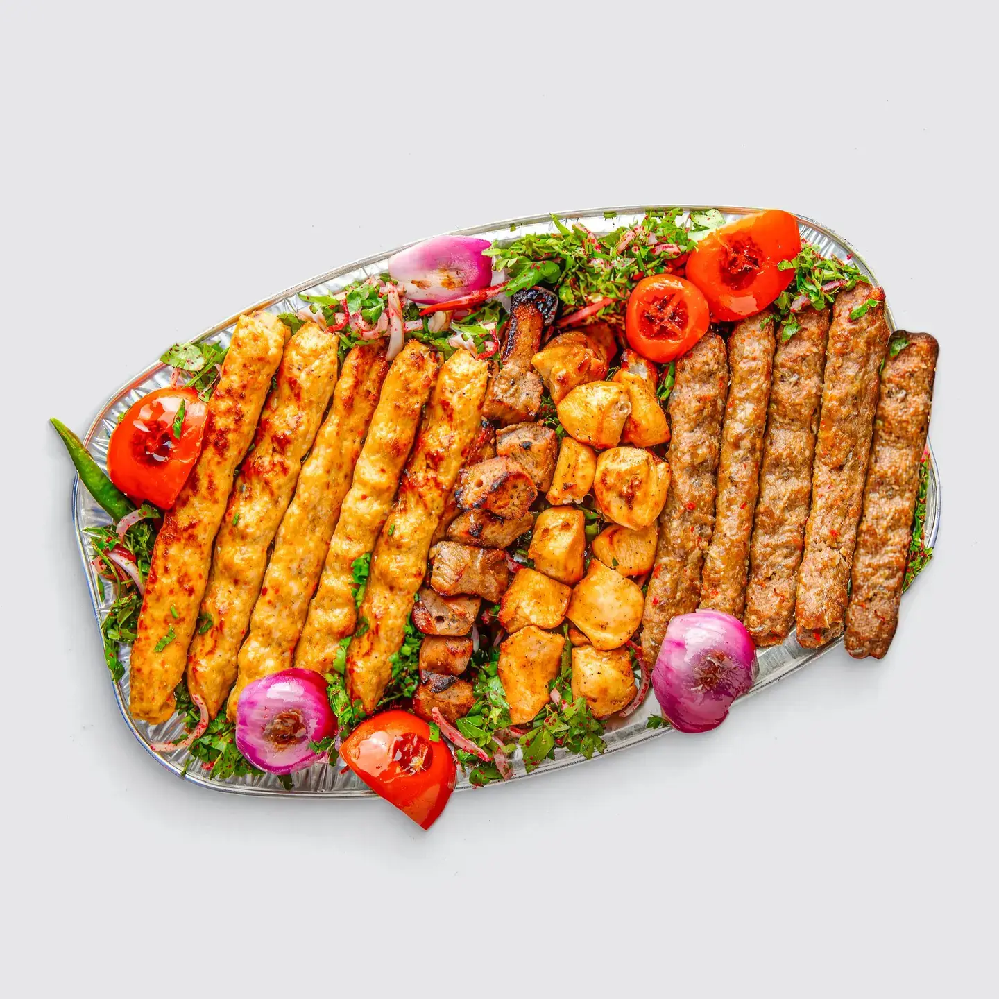 نصف كيلو مشاوي مشكل 8 اسياخ