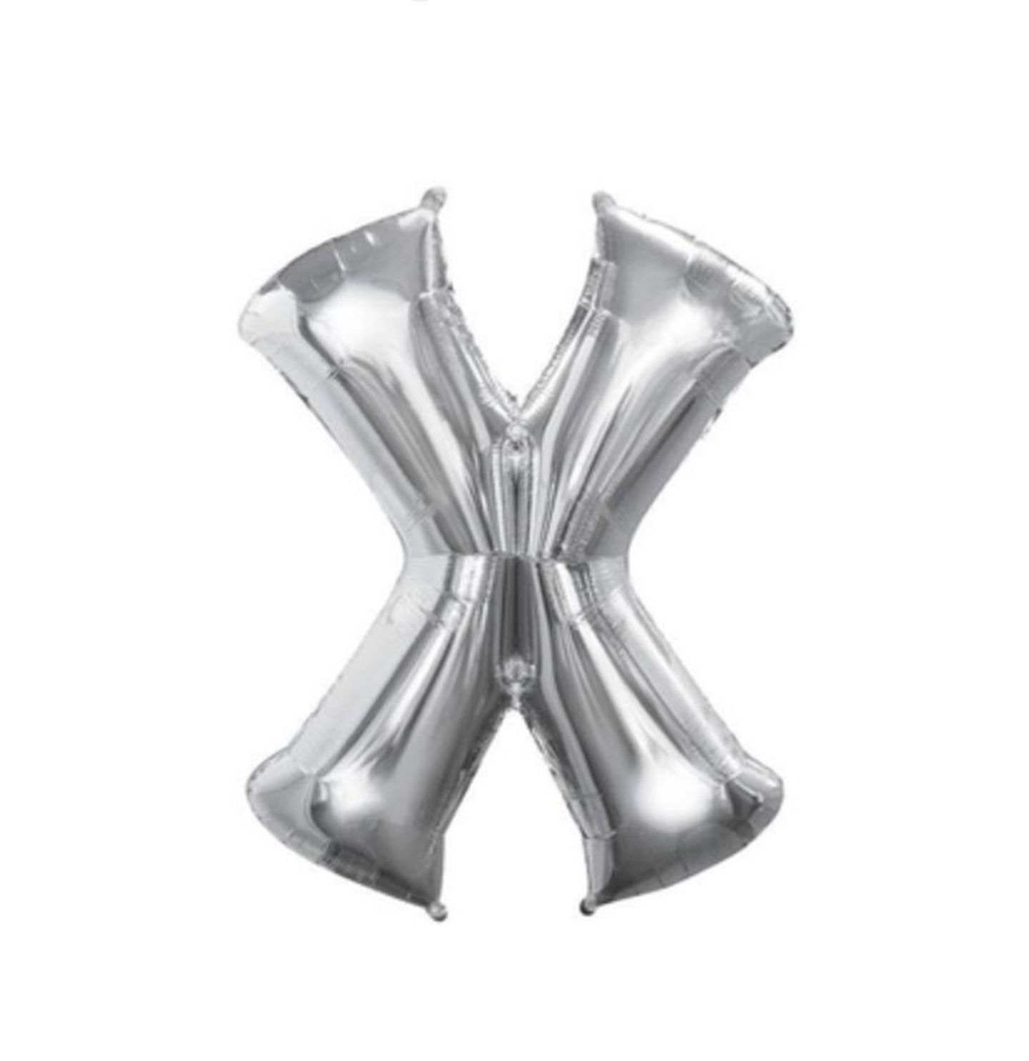 Letter X Silver Balloon