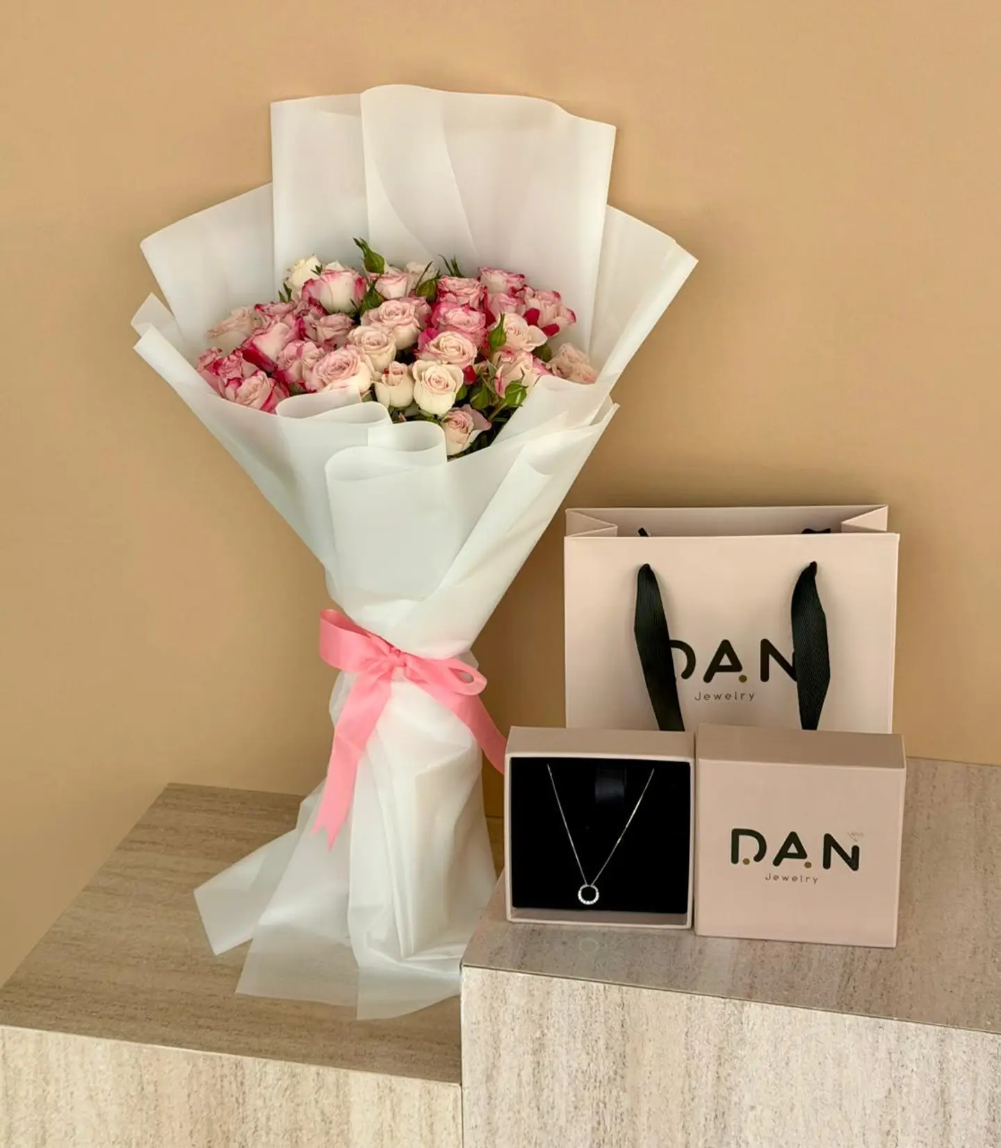 سلسال دان فضة مع بوكية مميز