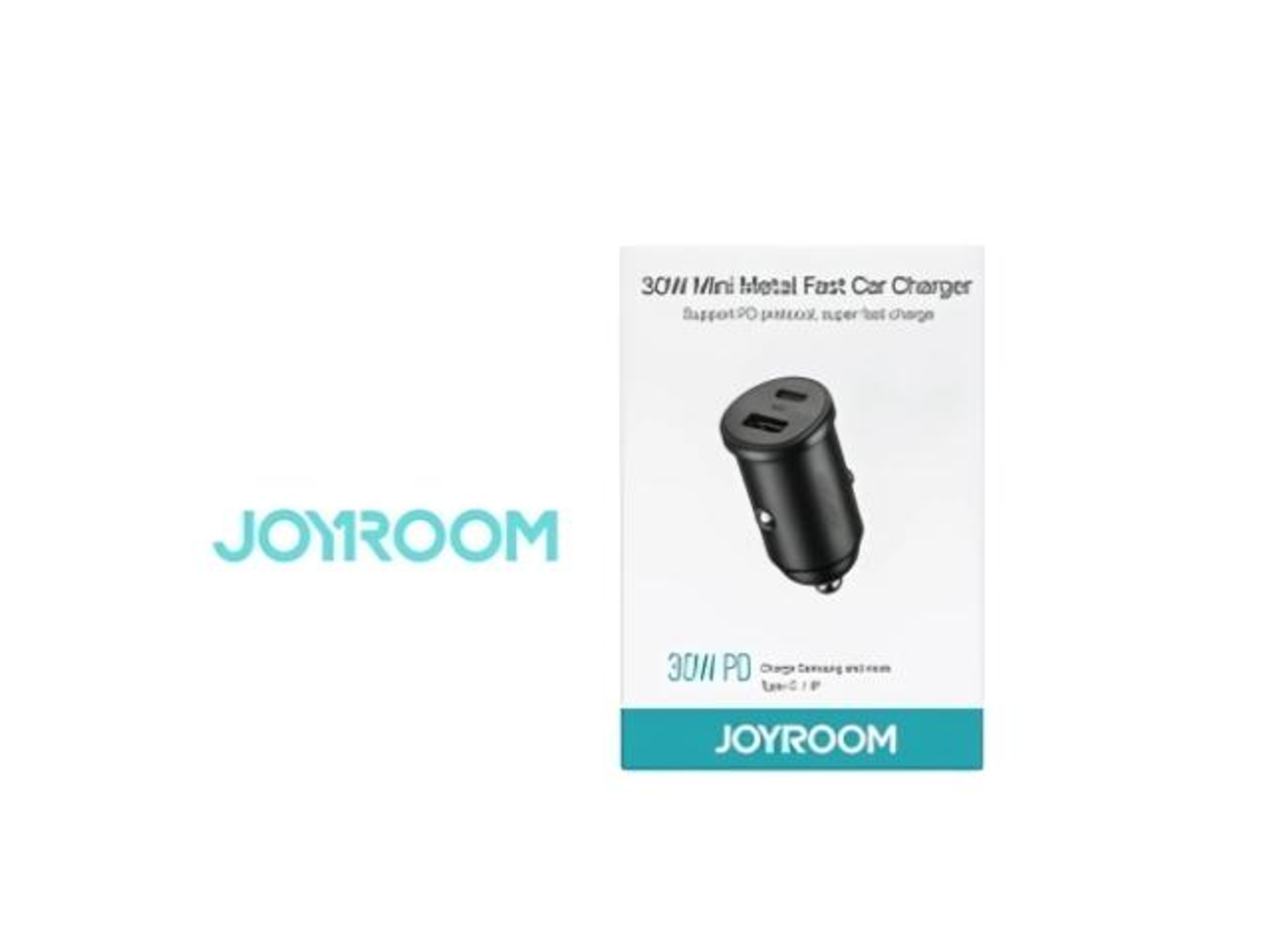 شاحن سيارة جيروم 30 واط يو إس بي-سي + يو إس بي