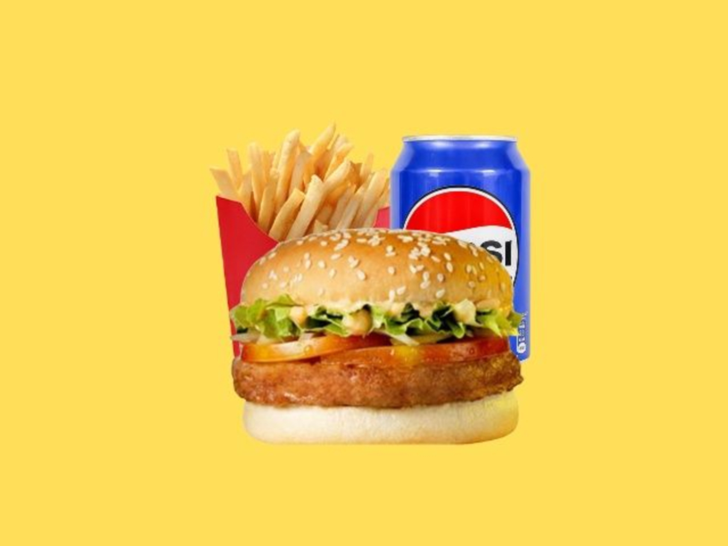 وجبة برجر دجاج