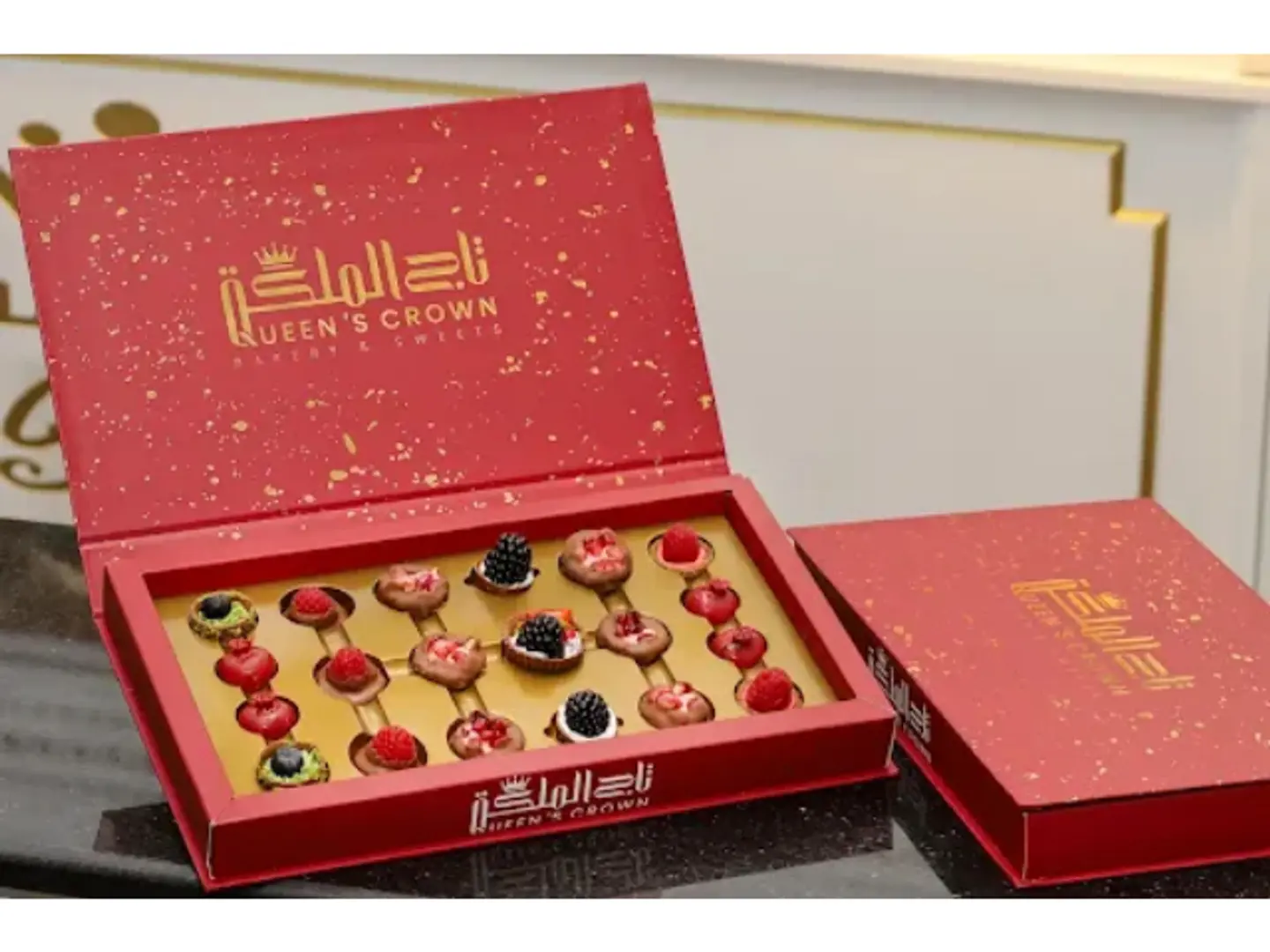 بوكس شوكولاتة بلجيكية بالفواكه - وسط