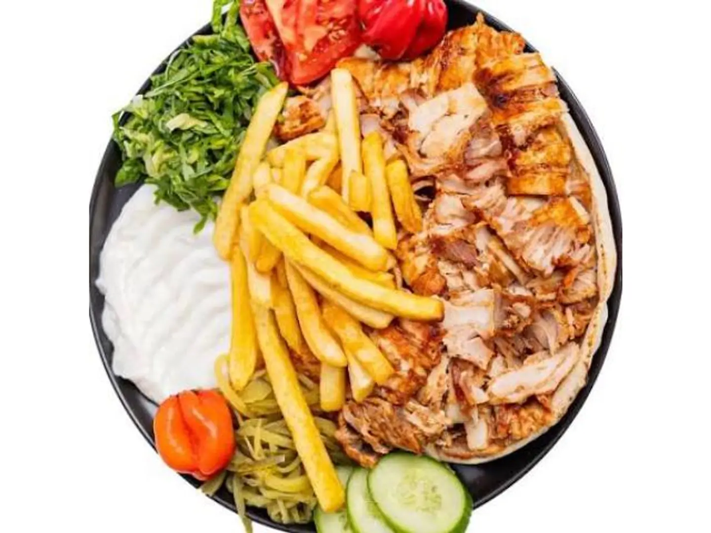 Large Chicken Shawarma Plate