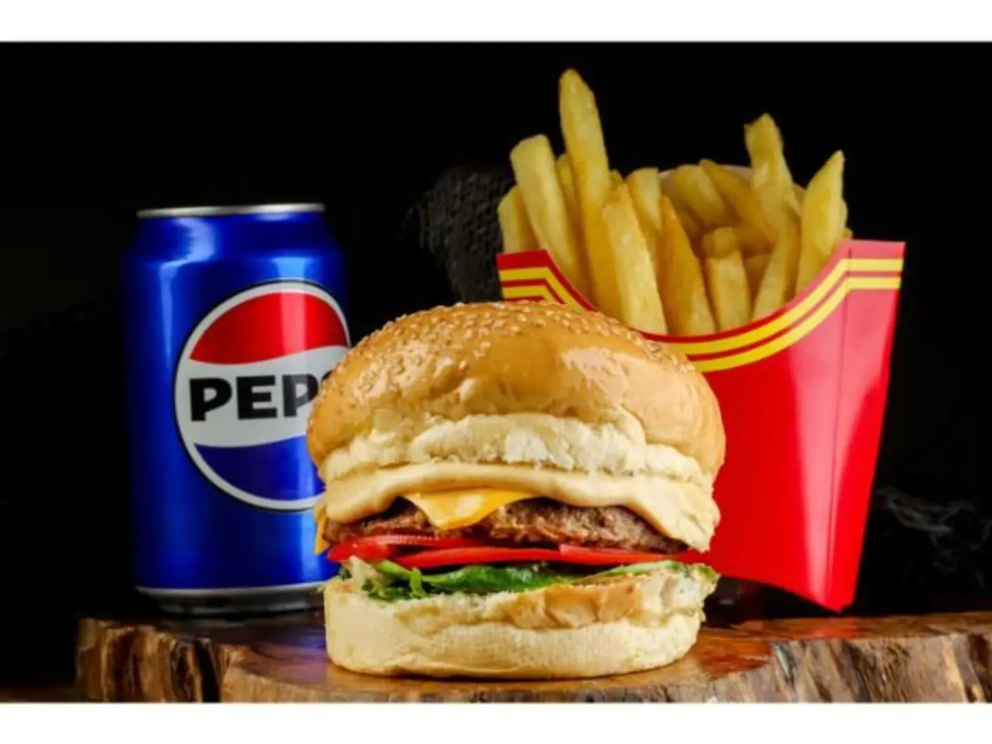 برجر وجبة لحم