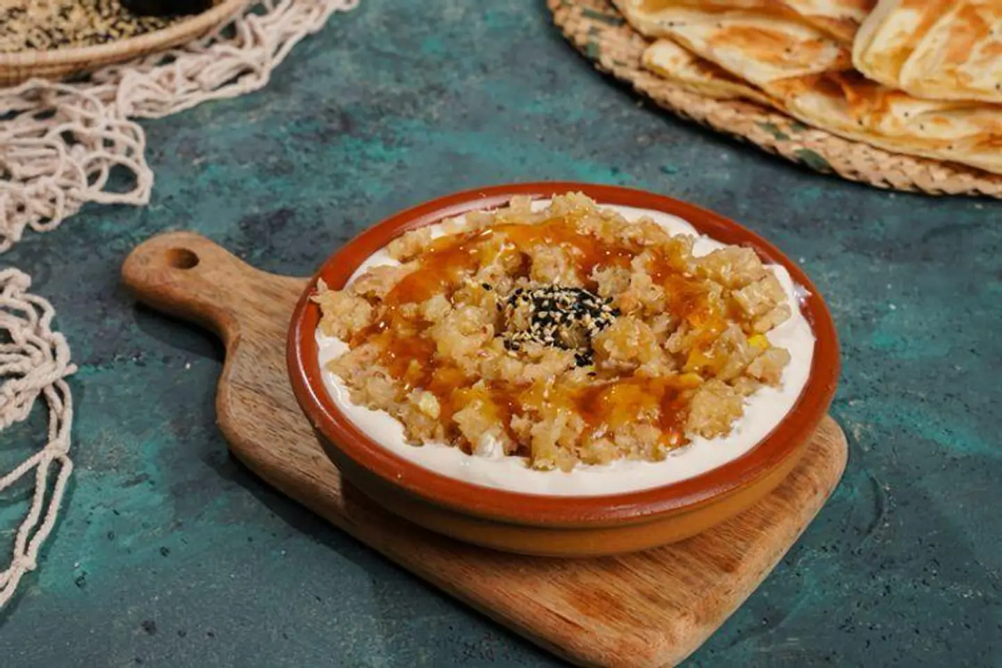 Zubaidi With Ghee, Honey, And Cream