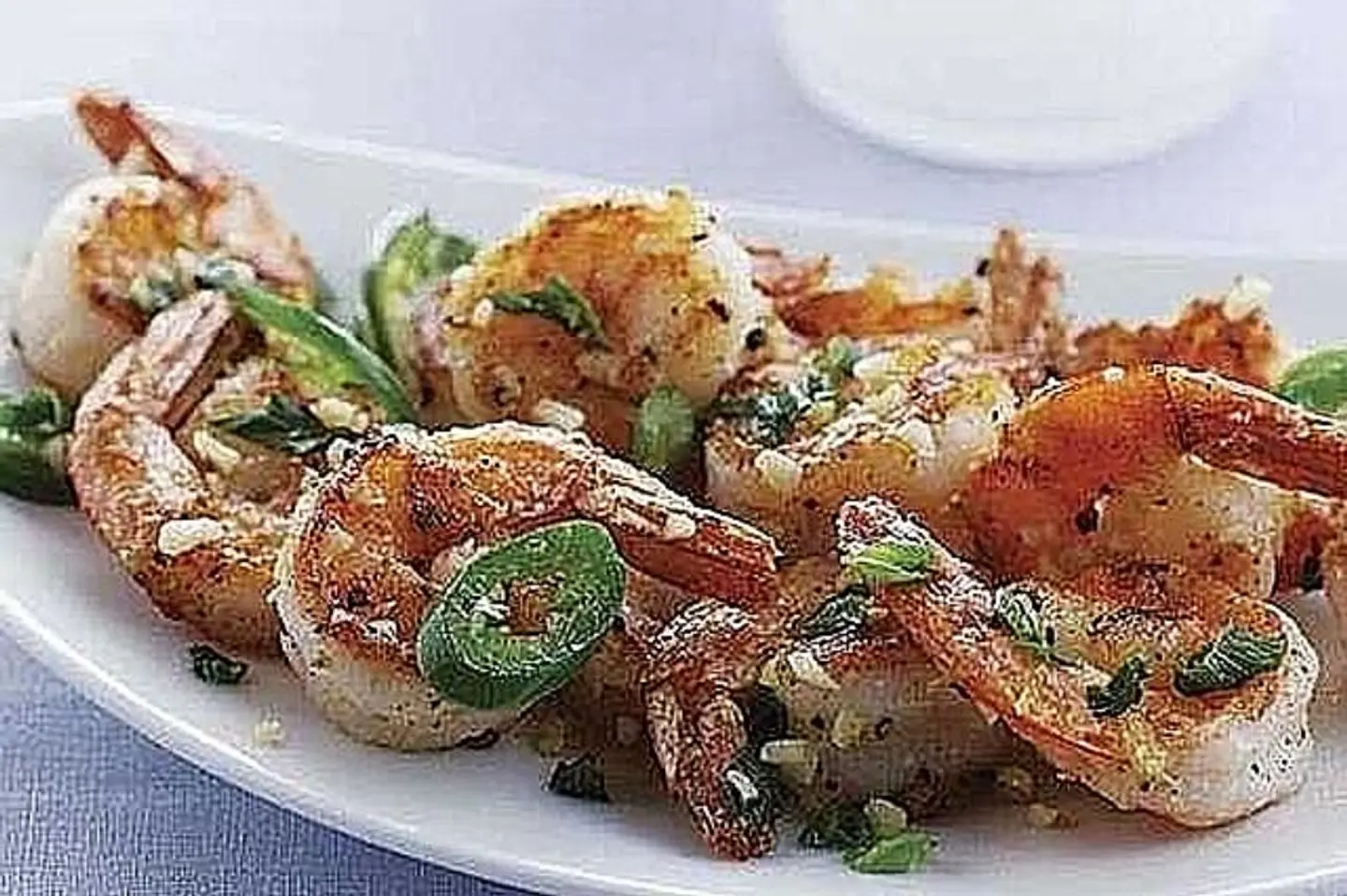 الجمبري الفلفل و الثوم