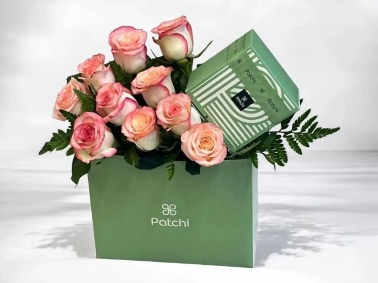 باقة ورد جوري مع لمسة باتشي