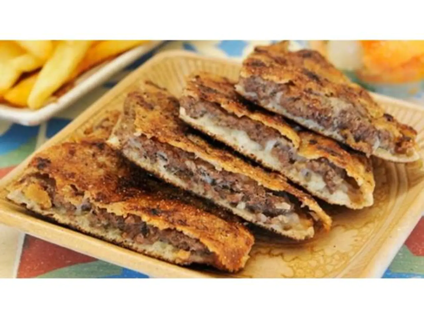 Alexandrian Hawawshi Pie With Mozzarella