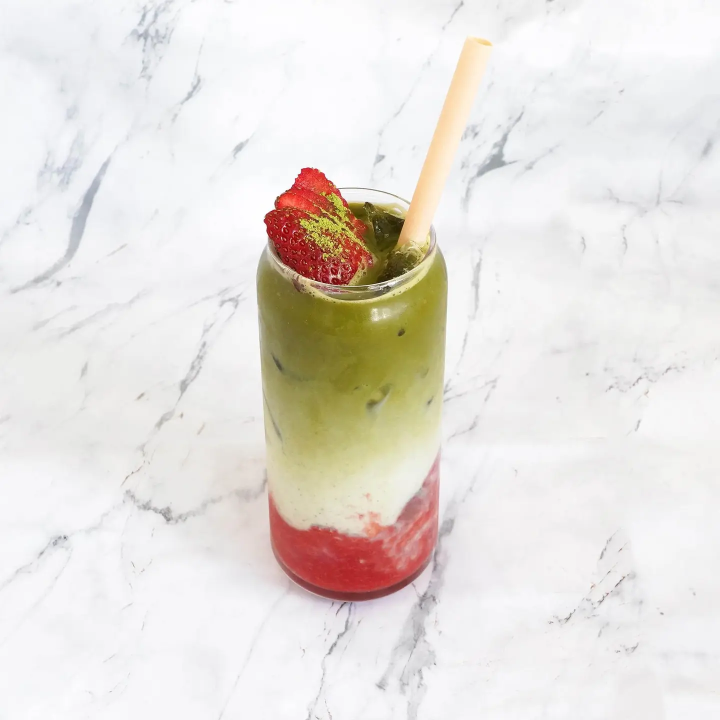 Iced Strawberry Matcha