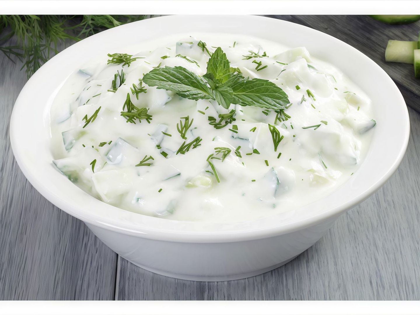 سلطة لبن و خيار