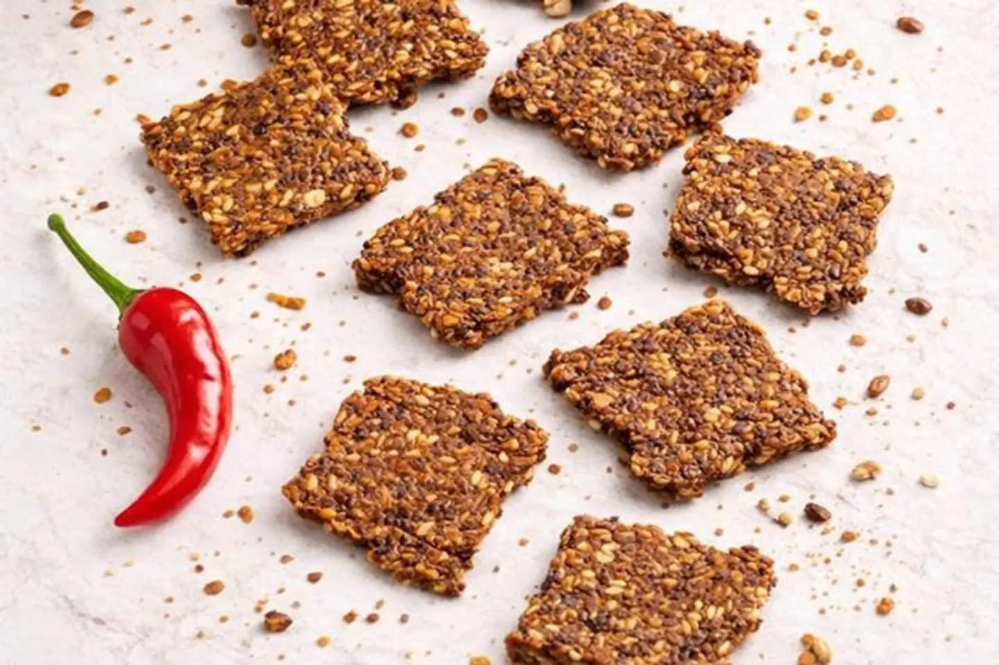 Keto Spicy Crackers
