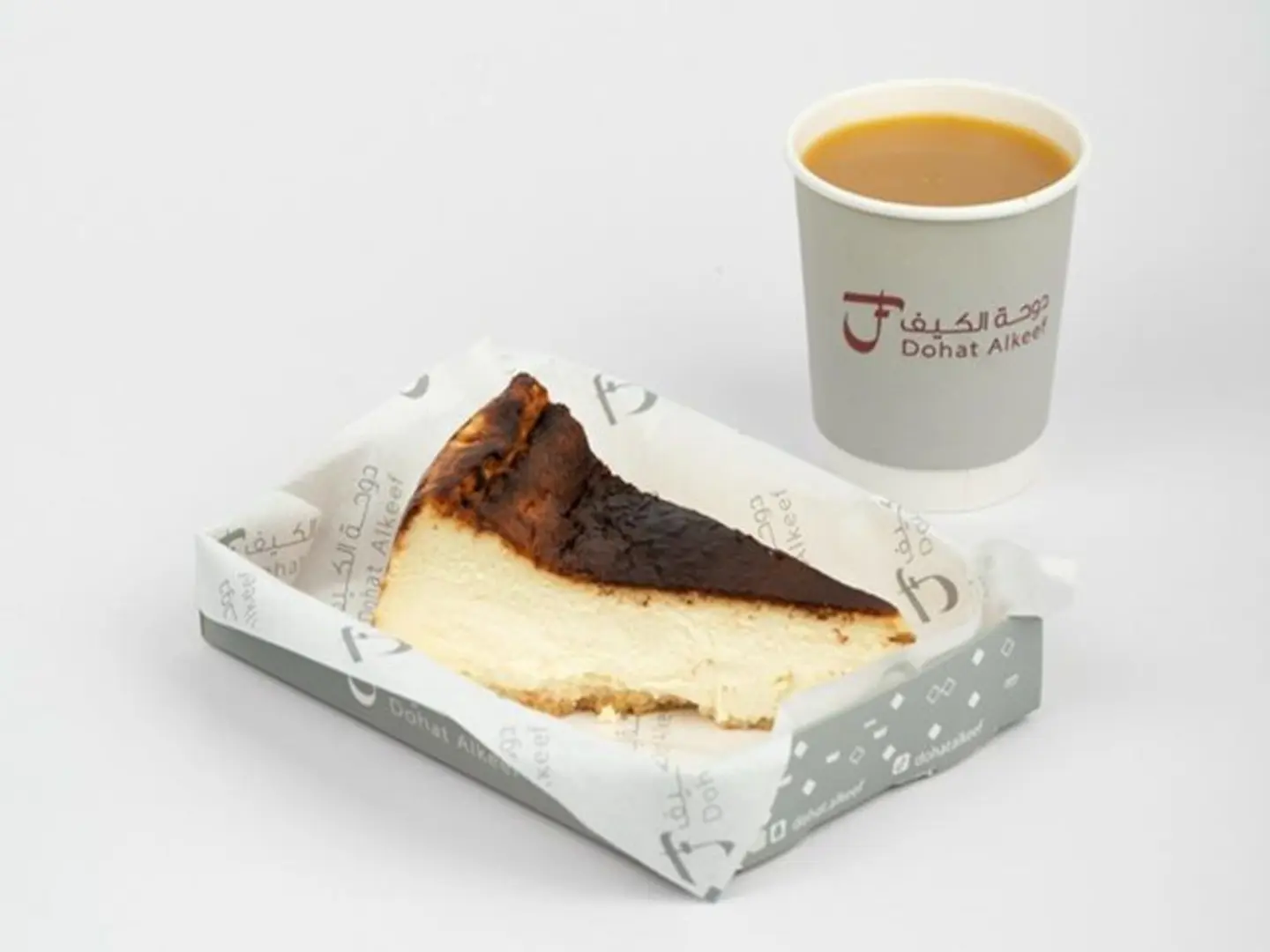 Madrid Cake With A Cup Of Saudi Coffee