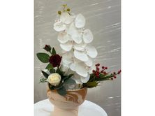 White Rose Vase