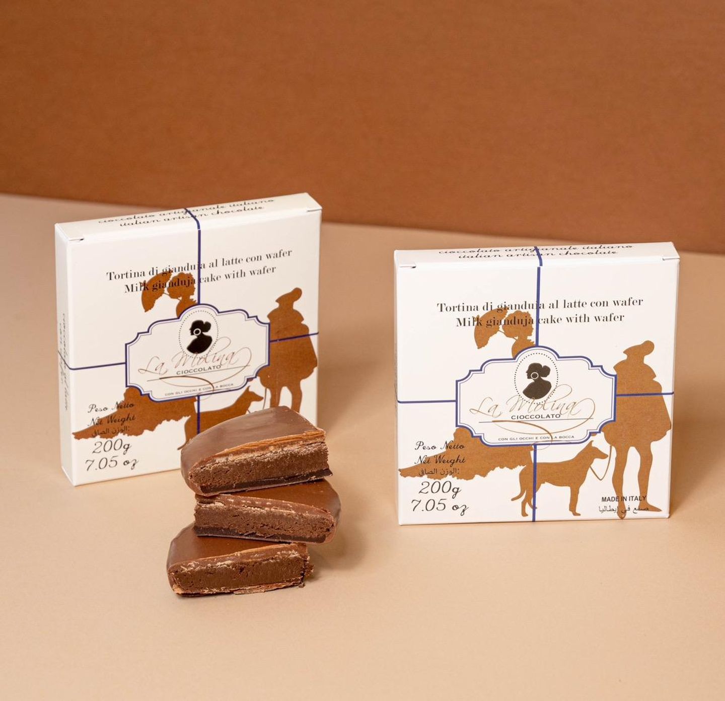 Milk Gianduja Cake With Wafer 200 G