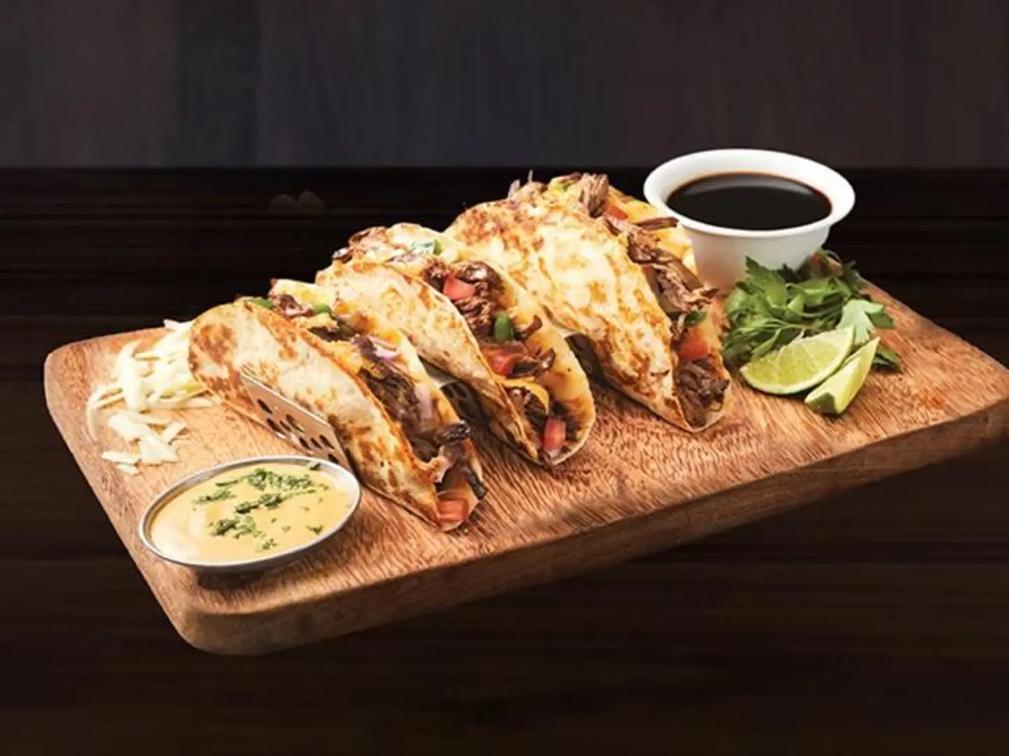 Brisket Quesadilla Dippers