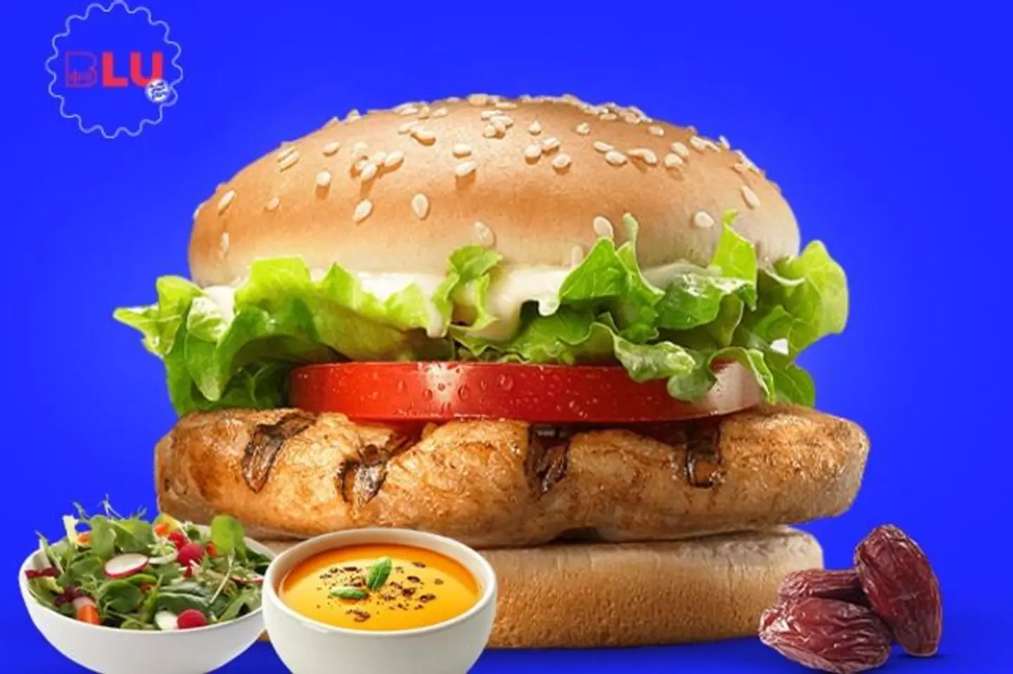 برغر تشكن مشوي